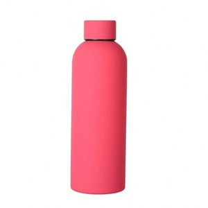 Gourde sport isotherme grande capacité en acier inoxydable avec revêtement en caoutchouc, paille intégrée, performance thermique 6-12 heures, portable pour l'extérieur - Product Image 3
