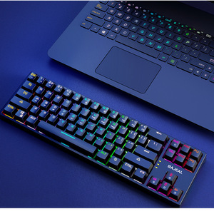 K71 71-Key Mechanical Gaming Keyboard Hot-Swappable Blue Switch Type-C Detachable <b>Cable</b> RGB Side Lighting Custom Mold - Product Image 4
