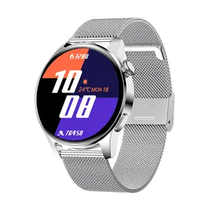 Pantalla táctil redonda de 1,28 pulgadas BT Call Music Play Smartwatch Podómetro BP SPO2 Monitor de ritmo cardíaco Reloj de pulsera inteligente i29