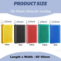 Cales de nivellement robustes en plastique pour la pose de portes et fenêtres, supports de nivellement pour meubles