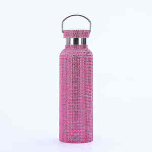 Creative Rhinestone-decorated Stainless Steel Vacuum <b>Large</b>-capacity Modern Design Portable Leak-proof Eco-friendly Thermos <b>Cup</b> - Product Image 2