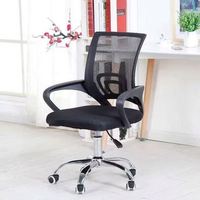 Chaise de bureau à prix abordable avec soutien lombaire, en maille respirante, réglable en hauteur, à roulettes silencieuses