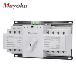 Dual <strong>Power</strong> 2P 4P <strong>Automatic</strong> Transfer Switch 220V Household Utility 63A 125A 500A Breaking Capacity Three-Phase Electric PC - Product Image 4