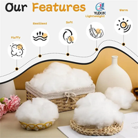 Rembourrage en polyester de qualité supérieure pour animaux, petits objets artisanaux, rembourrage en polyfill, fibres de rembourrage pour animaux en peluche, haute résilience 80g