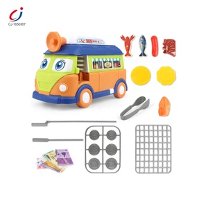 Chengji ensemble de cuisine jouets faire semblant de <span class=keywords><strong>jouer</strong></span> des jouets SImulation 2in1 déformation dessin animé <span class=keywords><strong>Bus</strong></span> Barbecue jouet barbecue électronique - Product Image 5