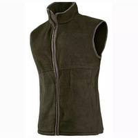 Gilet tricoté personnalisé pour hommes pour l'automne hiver Sports décontracté col montant style pour la chasse escalade extérieur polaire