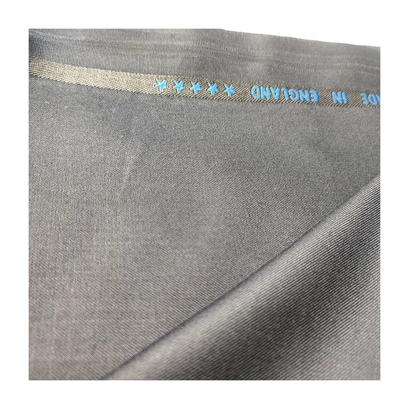 Polyester 80% viscose 20% Twill Men Vintage Fabric For Fashion Suiting With English Selvedge