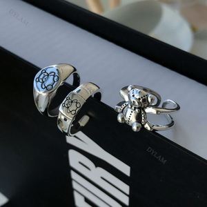 Dylam Women <b>Bear</b> Ring 925 Sterling Silver Solid Sterling Silver Plated <b>Bear</b> <b>Cute</b> Wrap Ring Adjustable Finger Band <b>Cute</b> Jewelry - Product Image 5