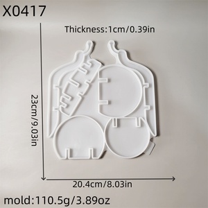 Handmade nhựa đúc khuôn mẫu cho DIY trang trí đồ trang trí Ins phong cách Silicone 3D ốc trang trí câu đố khuôn x0417 - Product Image 3
