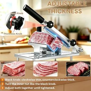 Cortadora de Carne Multifuncional de Metal para Res y Cordero, Uso Doméstico, Corta Carne Congelada en Rebanadas, Pequeña, Comercial, Plana, Ecológica - Product Image 4