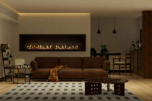 Cheminées au bioéthanol Inno-living Fire 60cm-250cm Télécommande/ APP Kamin Flamme intelligente - Product Image 1