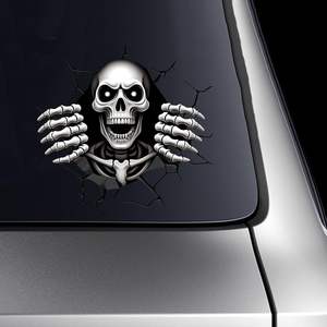 Impression personnalisée Côté voiture Nouveau design <span class=keywords><strong>Autocollant</strong></span> de transfert de fenêtre pour pare-chocs Autocollants au radium pour voitures - Product Image 4