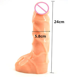 24cm Spielzeug Sex Adult Realistisch Dicker Dildo FAAK Dong Hot Sales Sex Shop Erotisches Spielzeug Gerippter Hintern Plug Sexspielzeug Dildo - Product Image 4