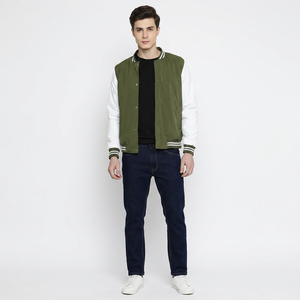Veste universitaire pour homme, best-seller de l'hiver, col montant, 100% coton respirant, qualité supérieure, nouvelle mode, prix bas - Product Image 1