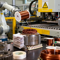 Alambre de Cobre Plano Esmaltado de Poliuretano de 1.0 mm de Alta Conductividad para Motor de Bomba Sumergible, Construcción Industrial y Automoción