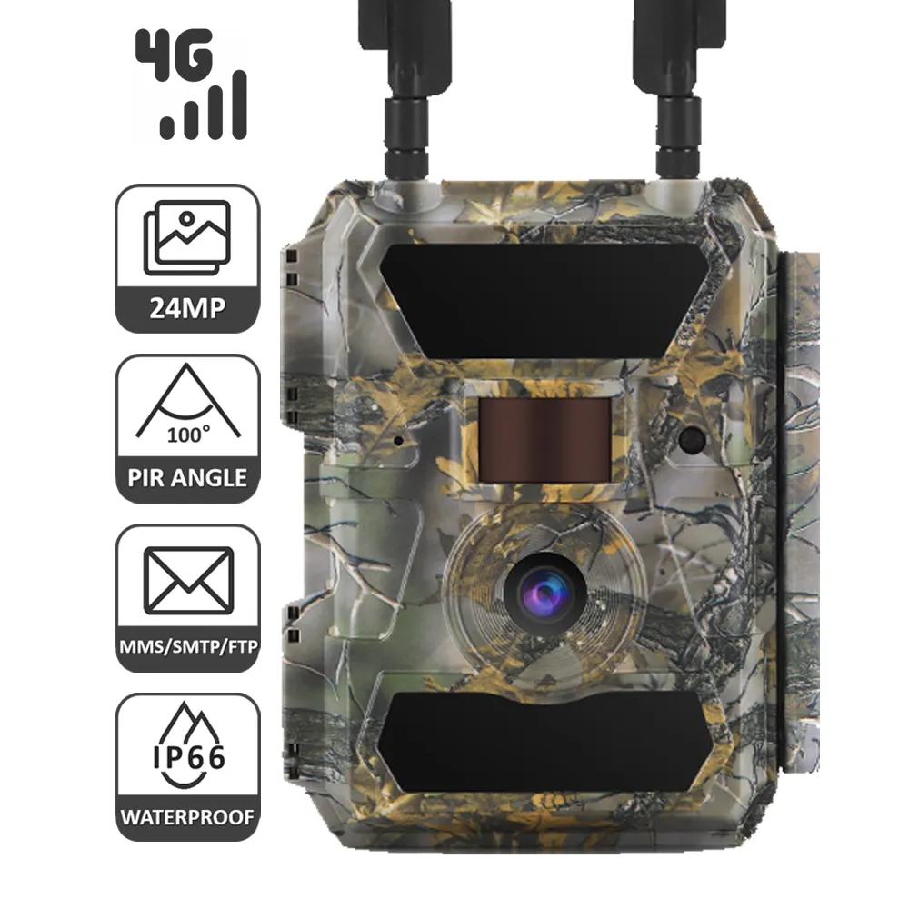 WILLFINE faune extérieure 4G solaire photo piège caméra rapide vitesse de déclenchement chasse caméra de piste