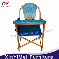 Venta al por mayor apilable uso musulman sillas de oracion con reposabrazos metal silla de la Iglesia