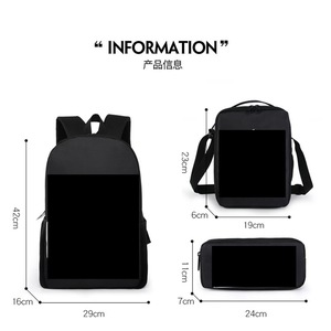 2024 nueva venta al por mayor 2 estilos Dragon <span class=keywords><strong>DBZ</strong></span> Shenron Xiaowu Super Saiyan <span class=keywords><strong>Mochila</strong></span> De estudiante + bolso de hombro + bolso de lápiz (juego) - Product Image 3