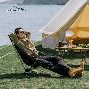 Silla Plegable de Playa Campout, de Aleación de Aluminio, Portátil, Asiento Bajo, para Campamento al Aire Libre, Color Gris Noble, Verde Militar - Product Image 4