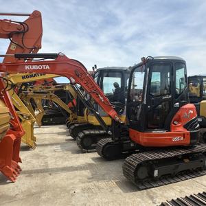 Excavatrice Kubota d'occasion de la meilleure qualité, mini pelle U55-4 avec de faibles heures de travail, machines de construction d'occasion à vendre - Product Image 1