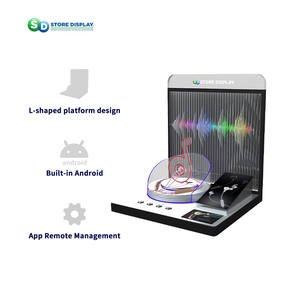 Earpod bluetooth magasin de détail essayer sur présentoirs intégré capteur de déclenchement module d'audition casque présentoir acrylique - Product Image 3