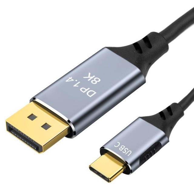 8K 60Hz USB-C to for  Braided PVC Cable for Camera HDTV & Monitor