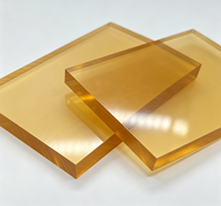 Plaque en plastique technique Polysulfone (PSU) ambre naturel, découpe sur mesure pour pièces de machines médicales
