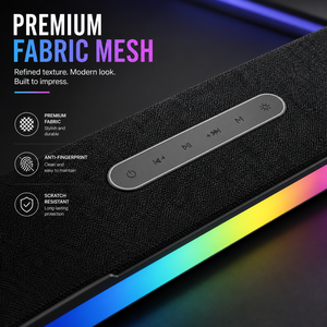Barra de Sonido para PC 2026, la Más Vendida, Sonido 5.4 con Micrófono Integrado, Audio Nítido, Luces RGB con Perilla de Volumen - Product Image 5