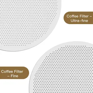 Le filtre à café Original réutilisable en acier inoxydable gravé pour la presse Aero