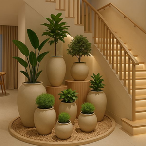 <span class=keywords><strong>Vaso</strong></span> di Lusso <span class=keywords><strong>in</strong></span> Fibrocemento, Vasi da Giardino Extra Large <span class=keywords><strong>in</strong></span> FRP, Fioriere Grandi per Esterni - Product Image 2