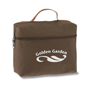 Túi mỹ phẩm polyester 300D với tay cầm giả da - Product Image 1