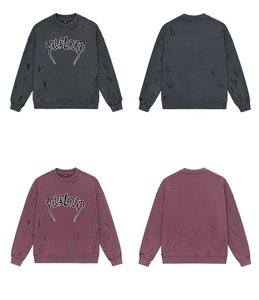 Bas <span class=keywords><strong>prix</strong></span> de gros hommes automne 100% coton lourd décontracté <span class=keywords><strong>sweat</strong></span> ample avec style unique col rond - Product Image 3