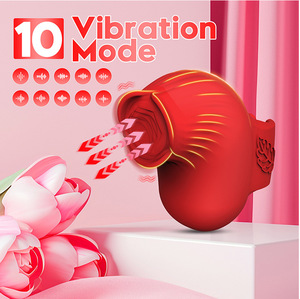 BANSEY Mini 10 vitesses Rosebud, manchon vibrant pour doigt, étanche, stimulateur clitoridien, jouet sexuel pour adultes - Product Image 6