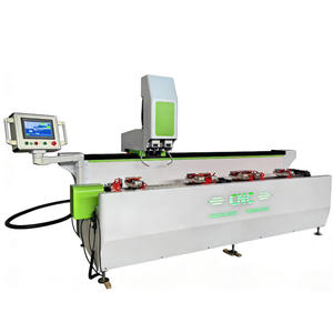 เครื่องกัดและเจาะซีเอ็นซีอะลูมิเนียมสำหรับทำประตูหน้าต่างพีวีซีแบบอัตโนมัติเต็มรูปแบบ หัวคู่ ขนาด 2500 มม. ราคาดีที่สุดปี 2026 - Product Image 1