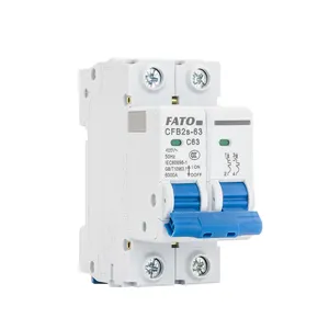 Fato cf2s MCB Din Rail AC V 2 poil أسعار صغيرة 6-63a 6KA لحماية الدائرة