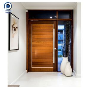 Puerta Pivotante de Madera Maciza de Roble de Lujo Prima, Puerta Exterior Moderna para Casa, Villa, Seguridad, Insonorización, Aislamiento Térmico, <span class=keywords><strong>Entrada</strong></span> de Hotel - Product Image 6