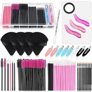 Kit de Aplicadores de Maquillaje Desechables con Varitas de Rímel, Pincel para Delineador de Labios, Pinzas para el Cabello, <span class=keywords><strong>Paleta</strong></span> de Mezclas - Product Image 5