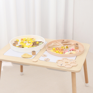 Plateau sensoriel DIY en silicone de qualité alimentaire pour enfants, bac sensoriel <span class=keywords><strong>Montessori</strong></span> pour tout-petits - Product Image 3