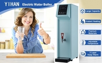 Chauffe-eau électrique commercial 40L en acier inoxydable avec fonction maintien au chaud et protection anti-ébullition à sec pour boissons