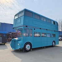 Bus à deux étages café-restaurant foodtruck food kiosk van ice creamTruck Mobile Juice Bar Customized Mobile Fryer food truck