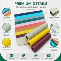 Cartulina de Color Especial de 120g, 180g, 230g, Pulpa Virgen, Ecológica, Resistente a Altas Temperaturas, Sin Fluorescente, Lista para Usar