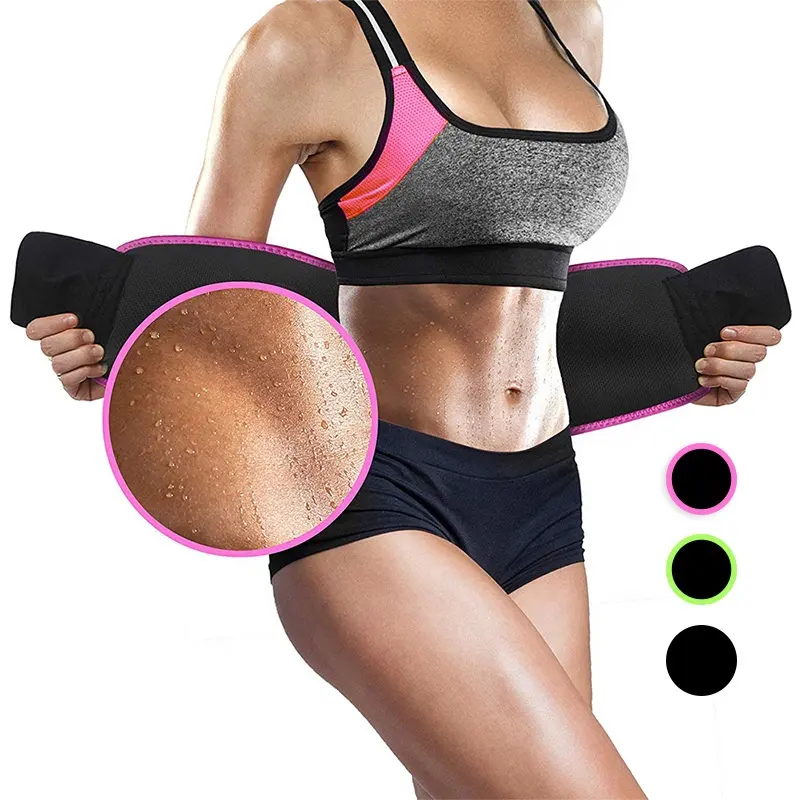 Cinta de neoprene para cintura, cinta de neoprene para reduzir a suor da gordura abdominal