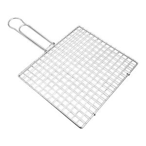 Rejilla plegable de acero inoxidable para barbacoa, rejilla de cocina resistente y duradera para carne, pescado y verduras, 25x30 Cm - Product Image 2