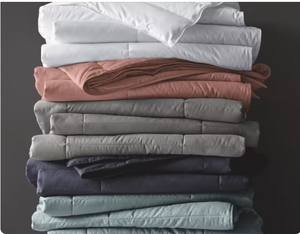 Ensemble de literie de <span class=keywords><strong>couette</strong></span> thermorégulatrice organique 100% respirante de refroidissement de couleur unie de luxe écologique - Product Image 4