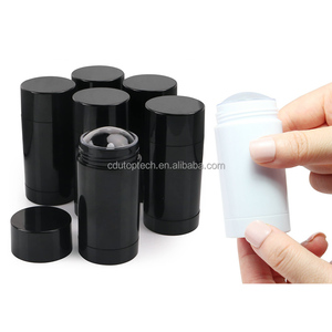 Stock de bâton de déodorant cosmétique vide et rond pour les soins de la peau de 30ml personnalisé en bâton de déodorant noir blanc - Product Image 2