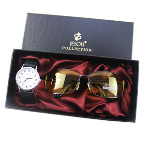 Juego de Regalo de Reloj y Gafas de Moda <span class=keywords><strong>para</strong></span> Hombre JESOU, 2 Piezas, Regalo de Lujo <span class=keywords><strong>para</strong></span> Novio, Caja de Regalo - Product Image 2