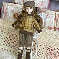 Poupées miniatures de 30 cm, mignonnes et tendance, modèle de jouet en plastique avec articulations mobiles, yeux simulés, charnières, à habiller soi-même, cadeau d'anniversaire pour enfants