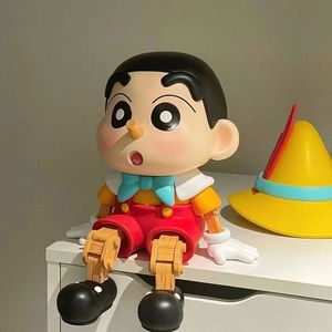 Figura de PVC de Crayon Shin-chan, Serie Pinocho, Adorno de Anime, Modelo de Acción a Escala 1:12, Regalo de Cumpleaños - Product Image 6