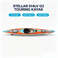 Kayak de randonnée Stellar 100% carbone, 14 pieds, léger, design personnalisé, embarcation professionnelle pour la vitesse sur de longues distances