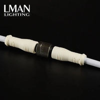 Bande LED néon flexible SMD2835 en PVC de haute qualité, étanche IP68, 12W/m, DC24V, avec entrée de câble latérale, dimmable